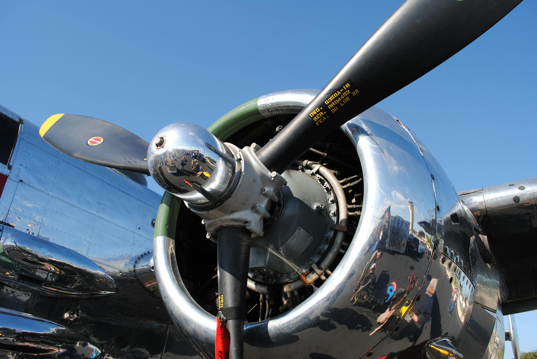 Polished aircraft propeller